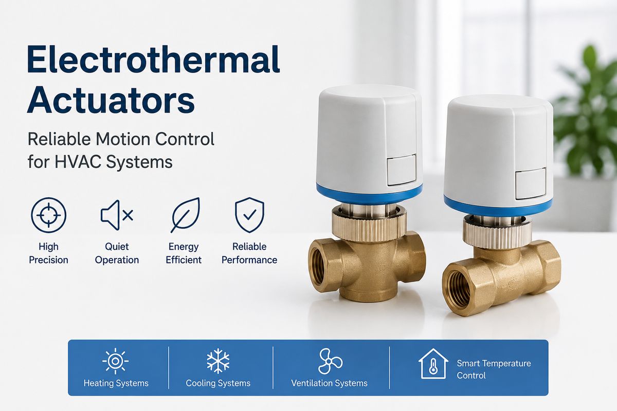 Review of Electrothermal Actuators and HVAC Applications