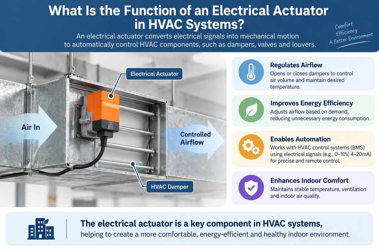 What Is the Function of an Electrical Actuator in HVAC Systems?