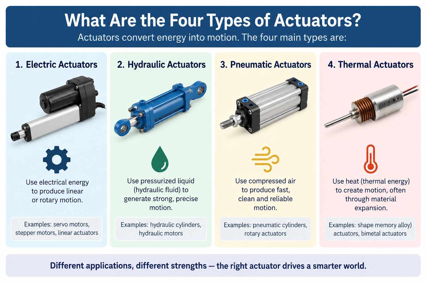 What Are the Four Types of Actuators?