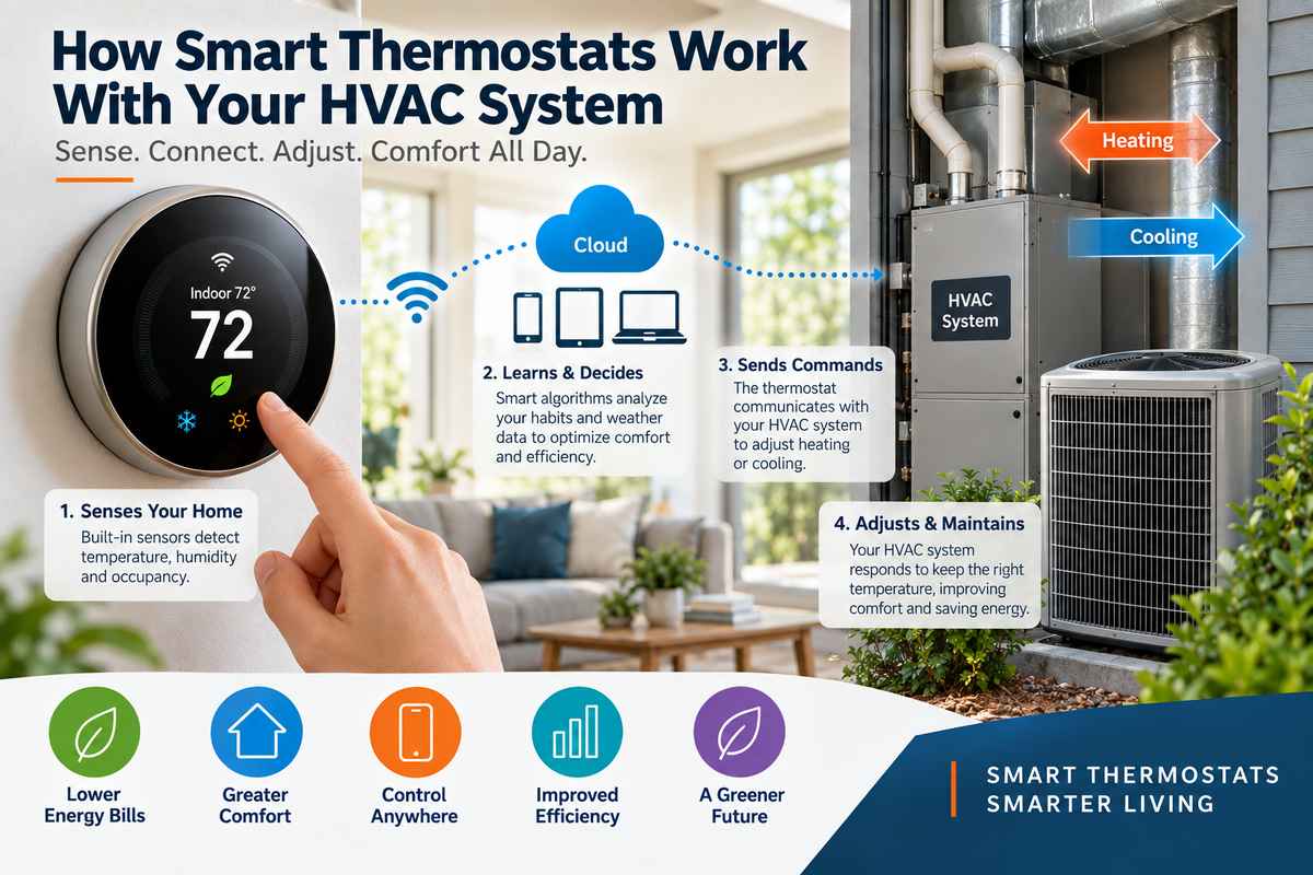 How Smart Thermostats Work With Your HVAC System